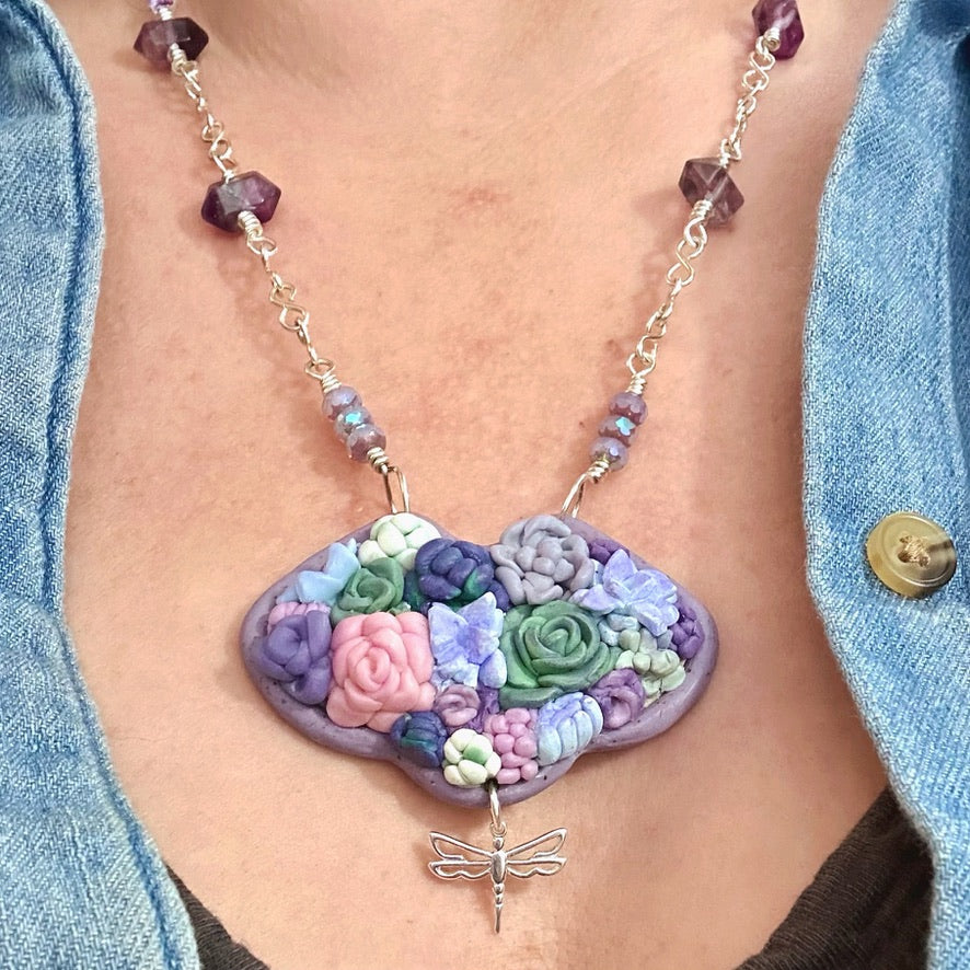 Succulent Garden Necklace