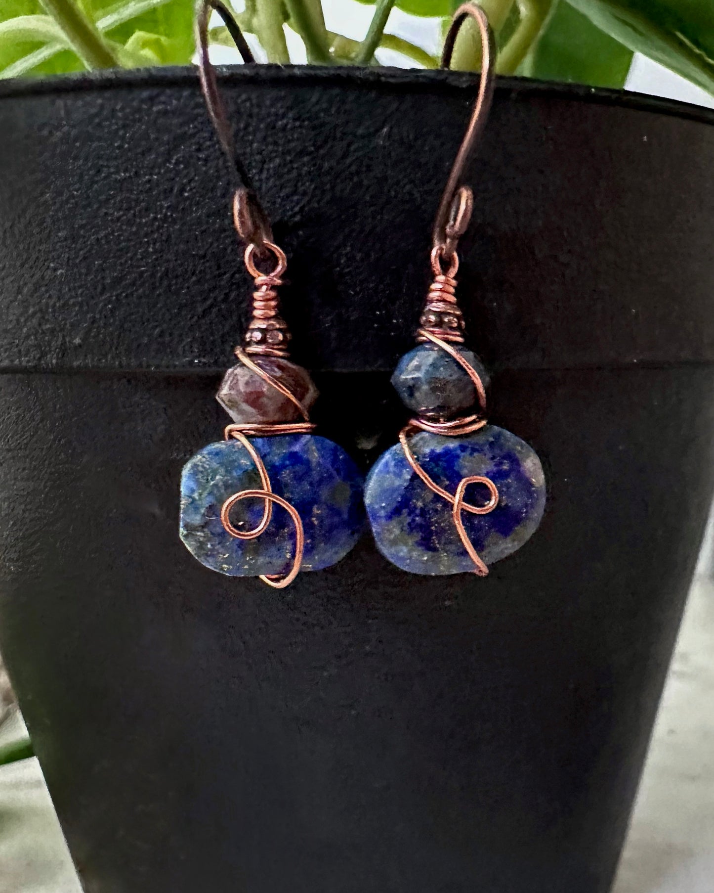 Lapis & Pietersite Everyday Earrings