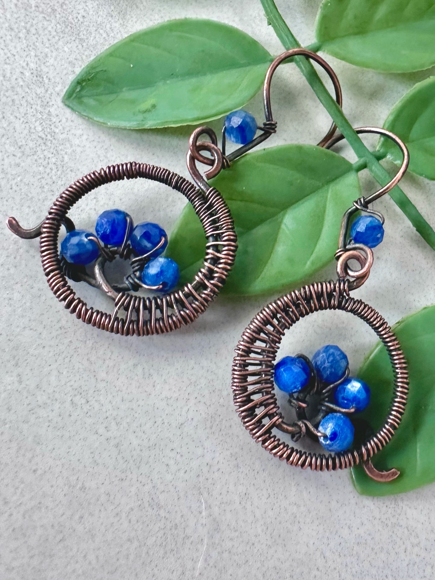 Coiled Kyanite Earrings