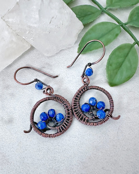 Coiled Kyanite Earrings