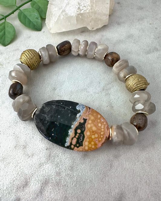 Ocean Jas-perfect Stretch Bracelet