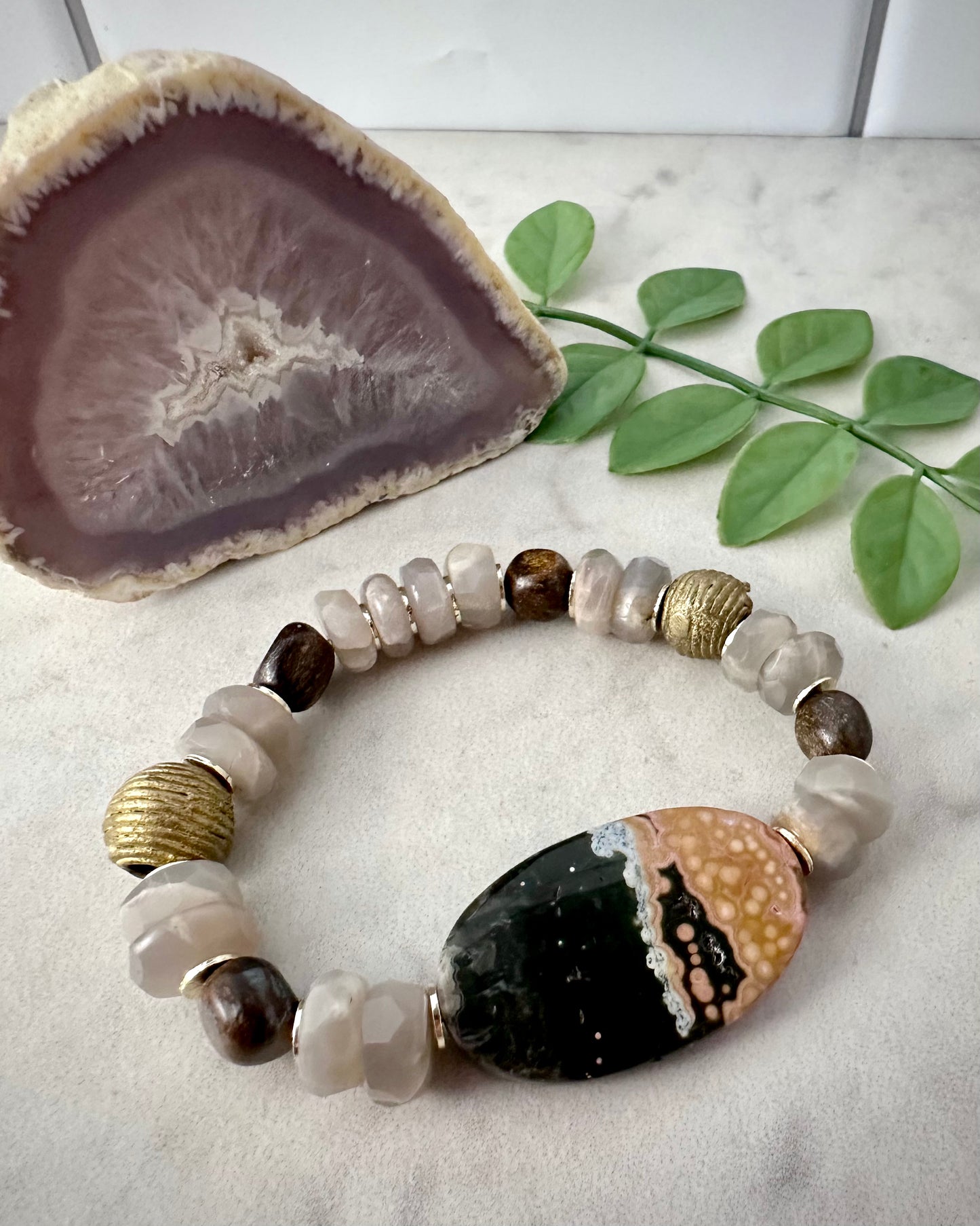 Ocean Jas-perfect Stretch Bracelet